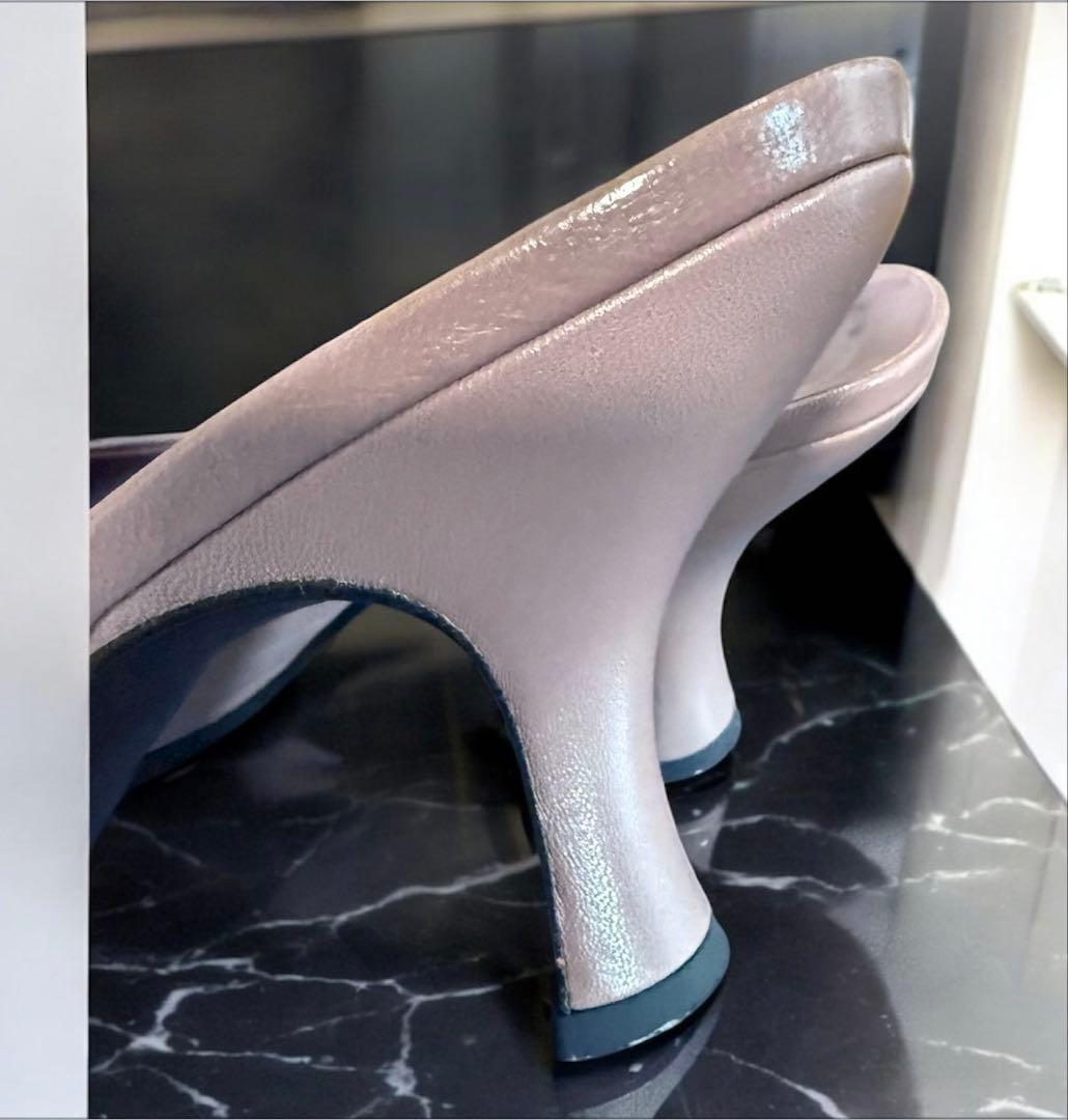 PRADAミュールサンダル パープル系 サイズ38 箱付き