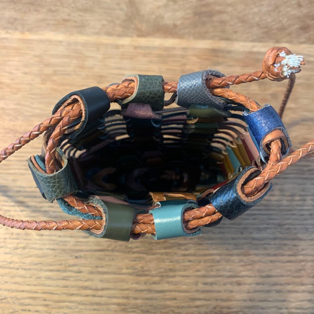 il micio イルミーチョ　BOHO 巾着　バッグ　マルチカラー