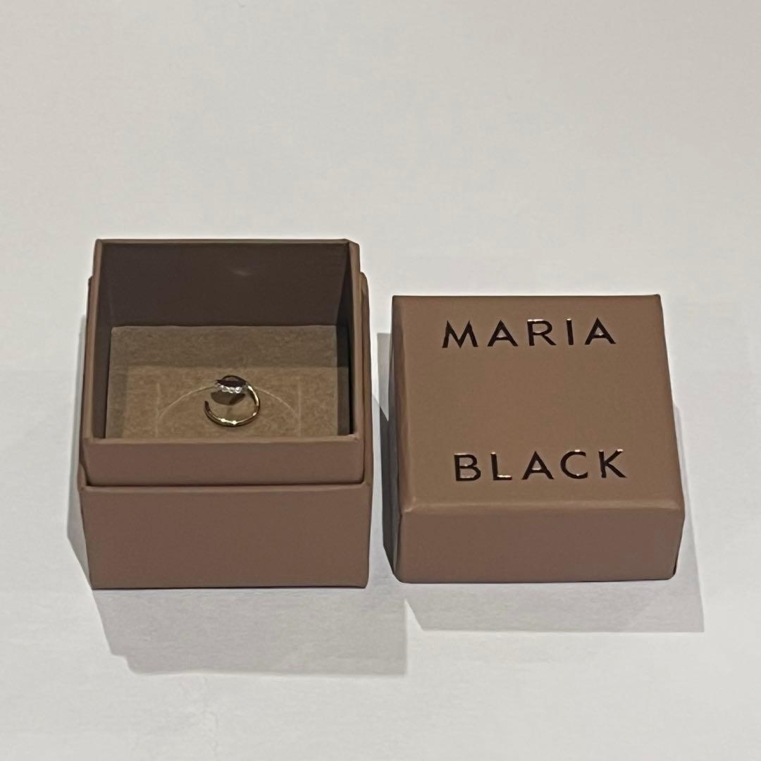 【美品】マリアブラック MARIA BLACK ダイア 14KYG ピアス