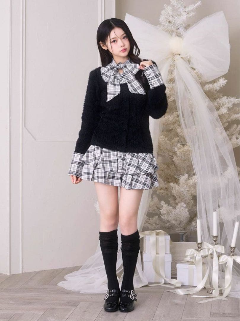 プリーツスカパン ホワイト　Mサイズ　bubbles