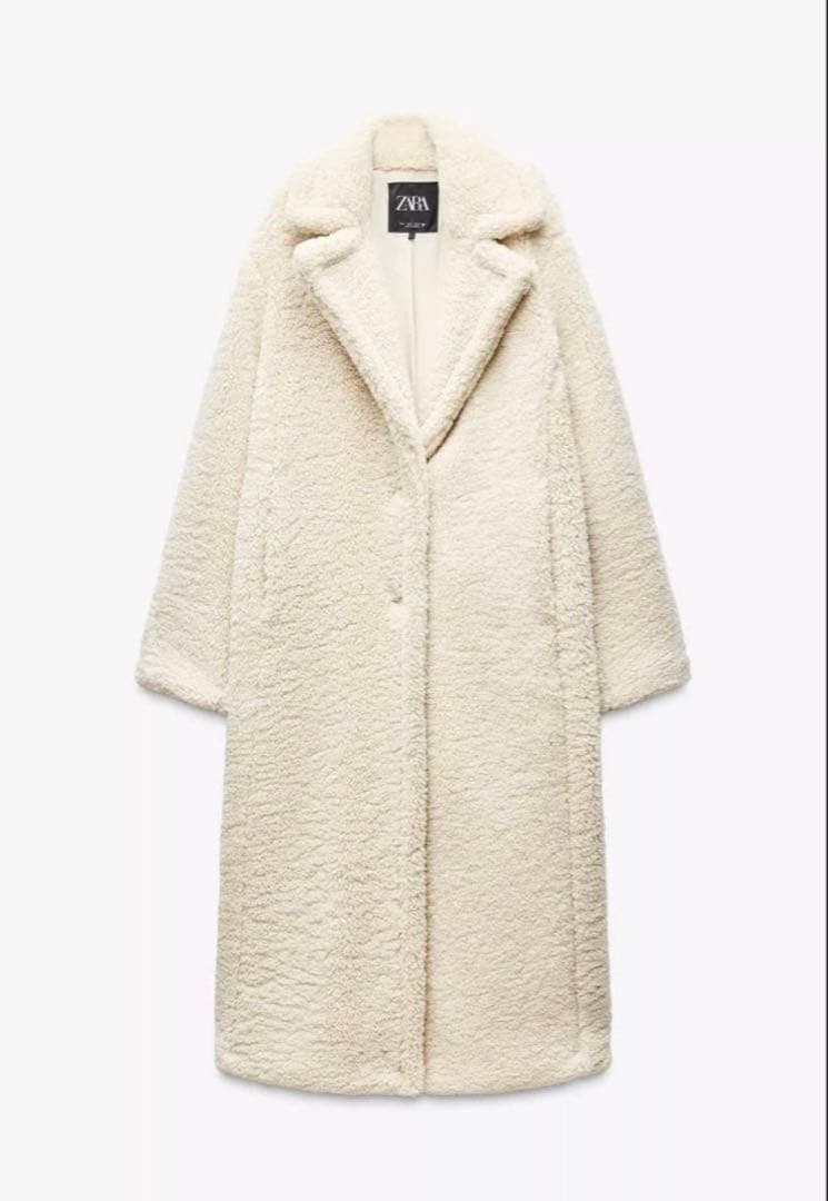 ZARA ロングボアコート テディベアコートM (9-11号)