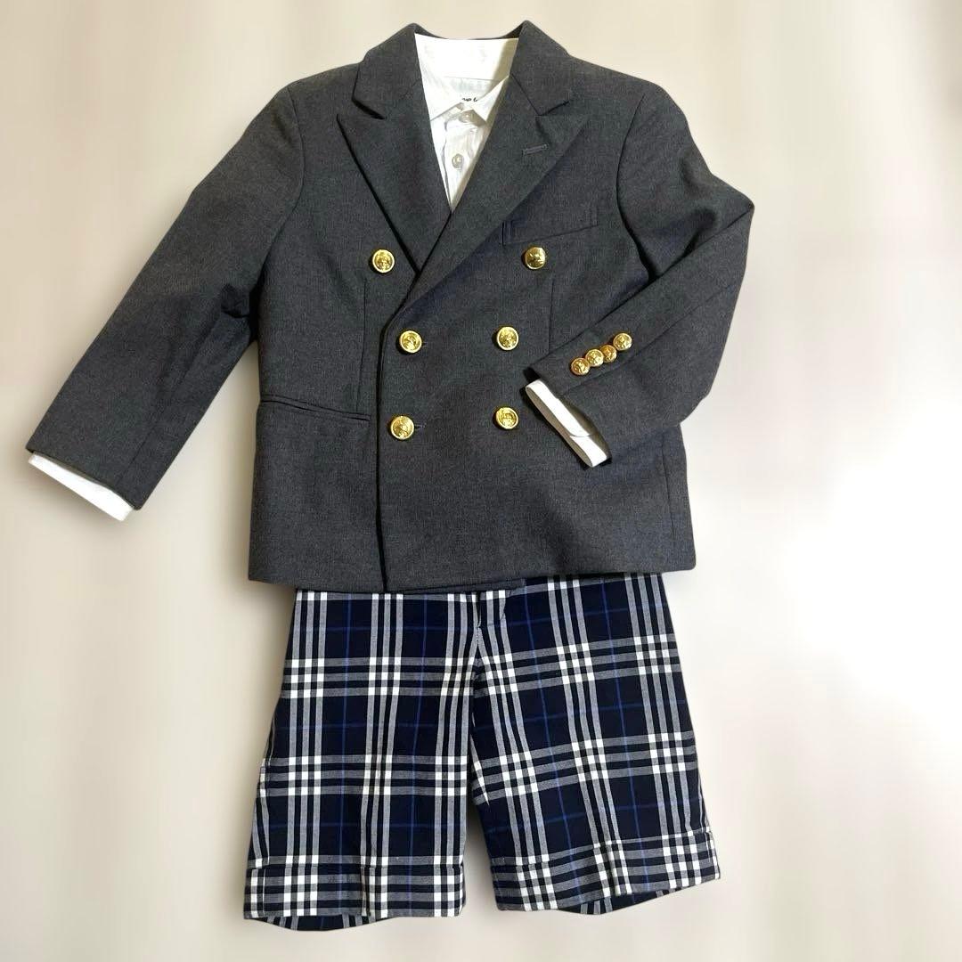 【美品】Ralph Lauren ウールジャケット＆バーバリー半ズボン　男の子