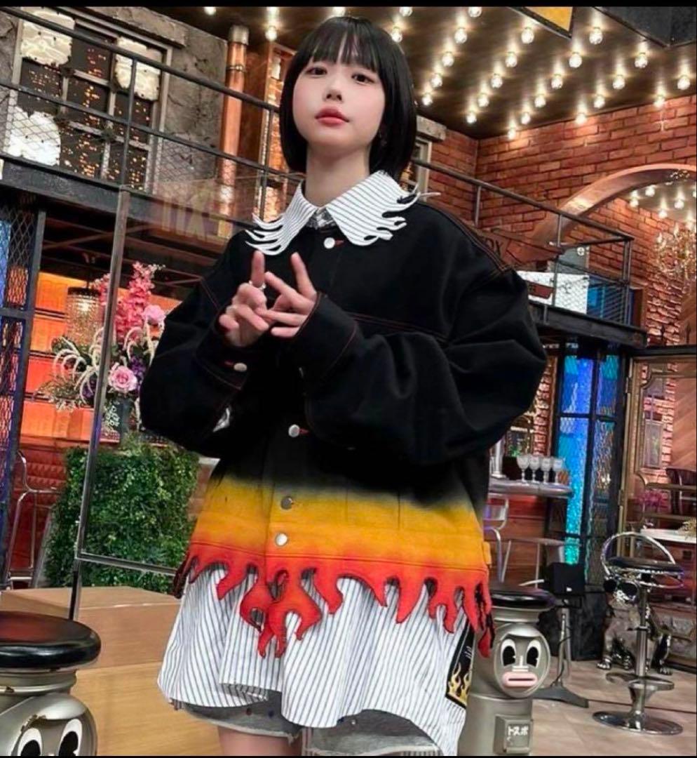 希少　テンダーパーソン【あのちゃん着用】フレイムヘムジャケット　Gジャン　デニム