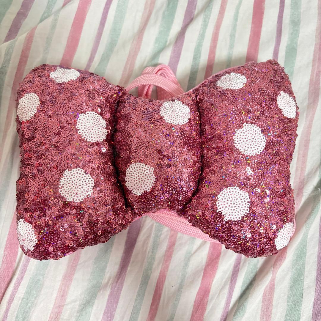 ミニー ディズニー リボン ピンク パルパルーザ スパンコール ショルダーバッグ