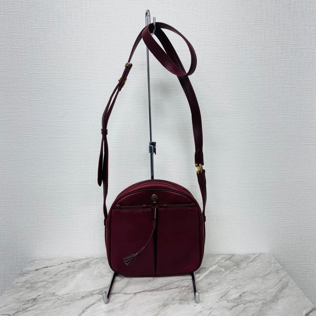 ✨Cartier✨カルティエ✨トリニティーショルダー✨ボルドー✨マストライン✨