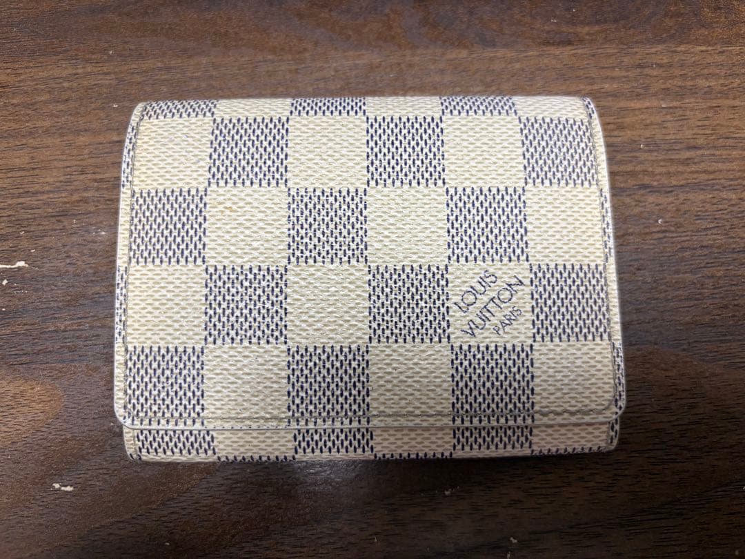 大ちゃん ルイ・ヴィトン ダミエアズール 名刺入れ 超美品