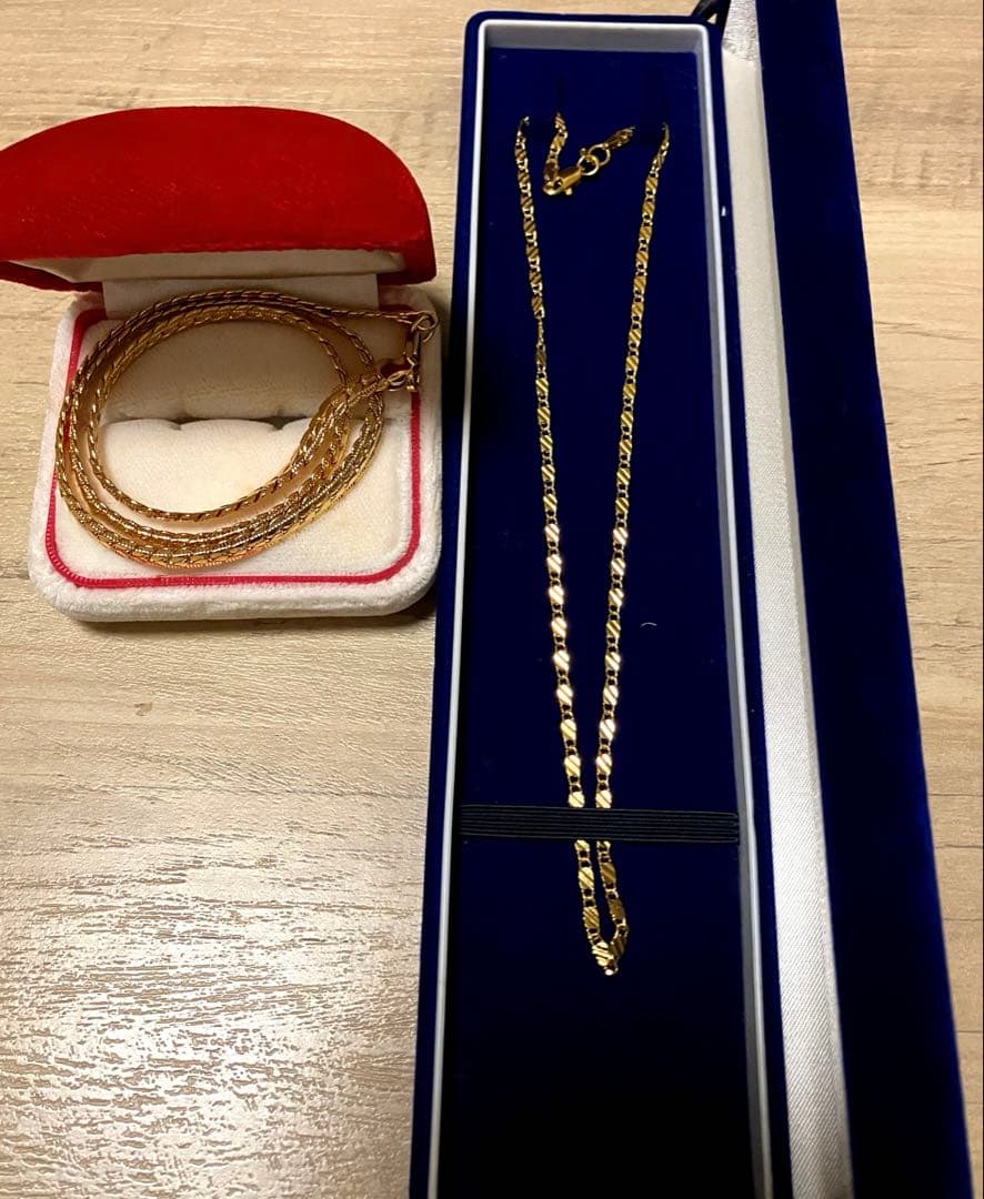 ゴールドネックレス2点 遺品整理 まとめ売り