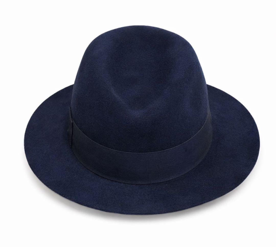 STETSON フェドラハット 紺色　 57 中折れ帽 ステットソン