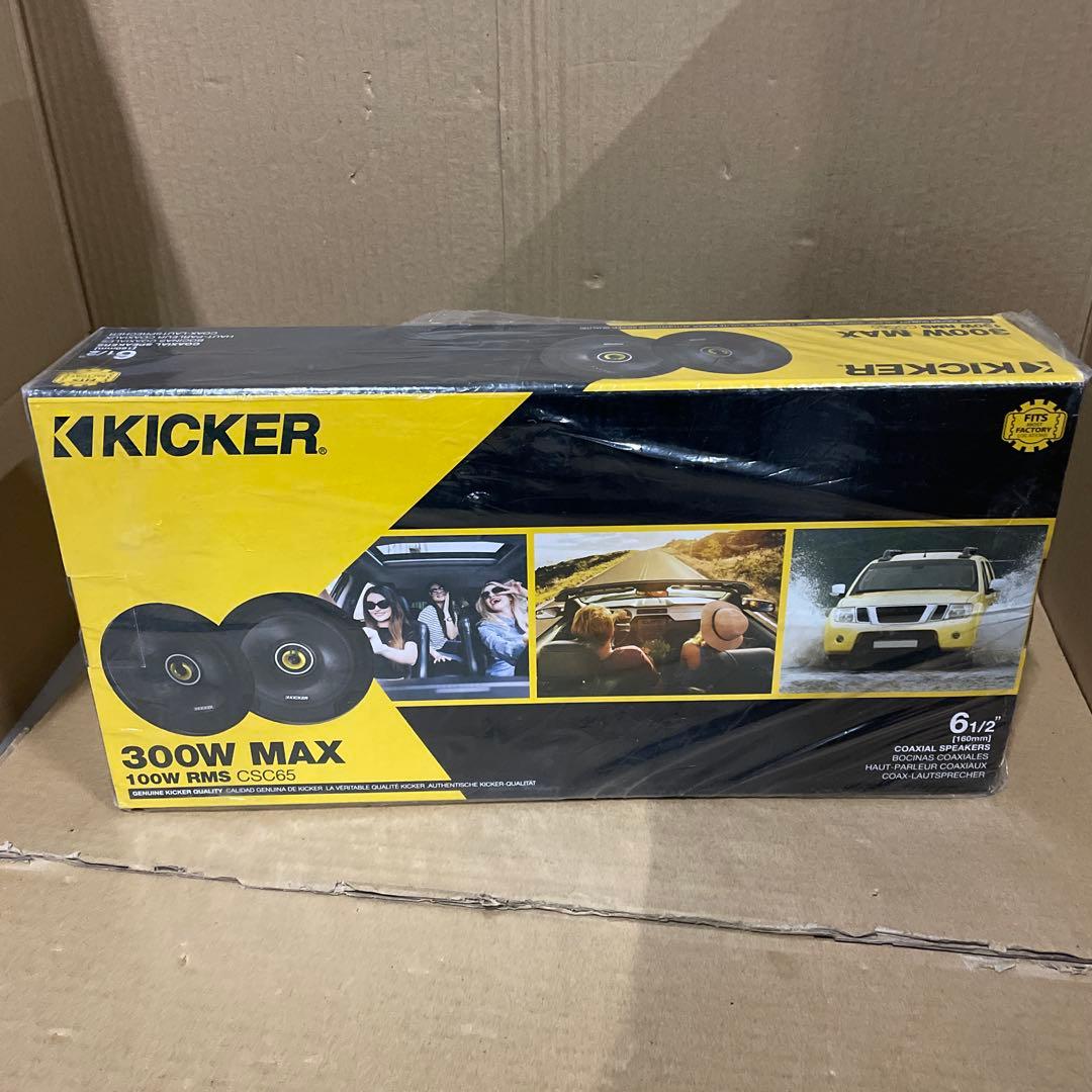 Kicker CSC65 6.5インチ コアキシャルカーオーディオスピーカー