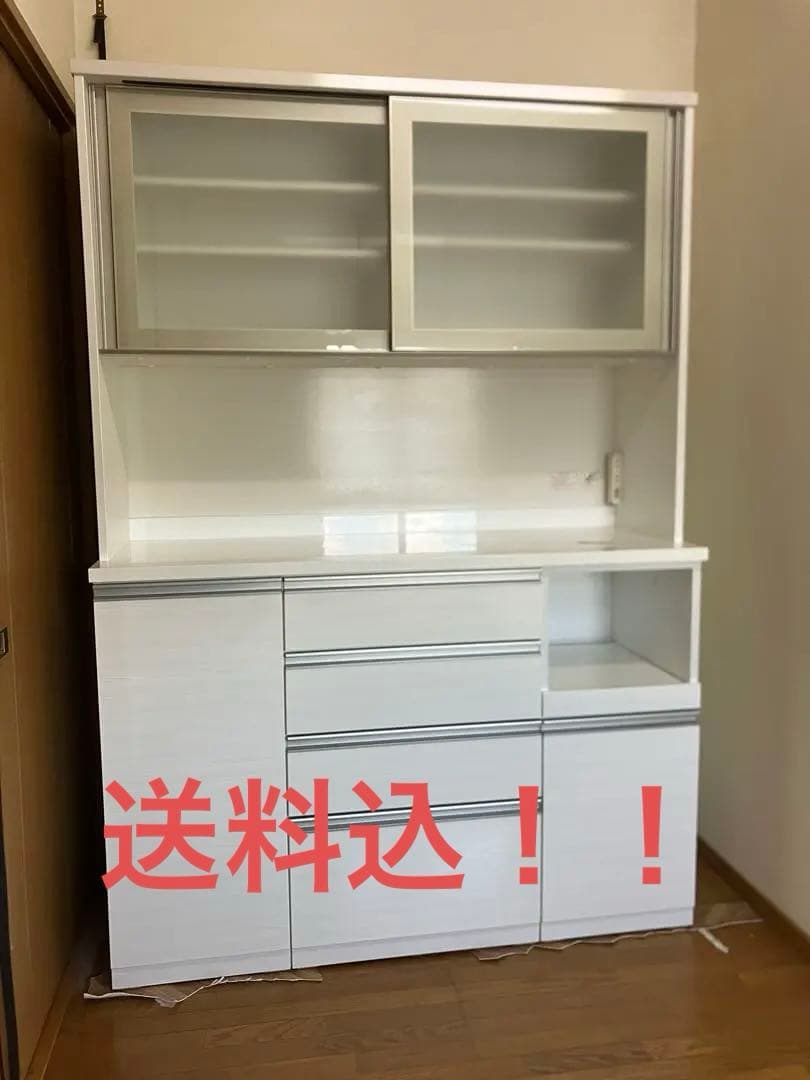 ※値下ok ニトリ組み合わせカップボード　（リガーレシリーズ）食器棚　ホワイト