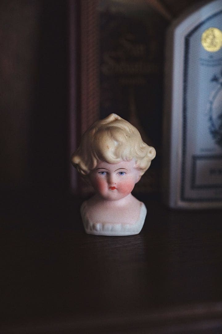 アンティーク チャイナヘッドドール パリアンドール ビスクドール ドールハウス