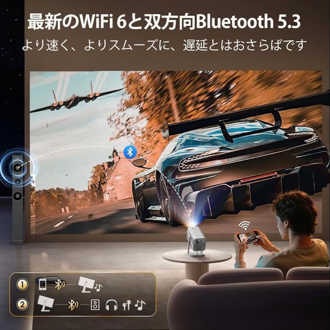 ✨プロジェクター✨家庭用 4K 天井投影 WIFI6 Bluetooth5.3