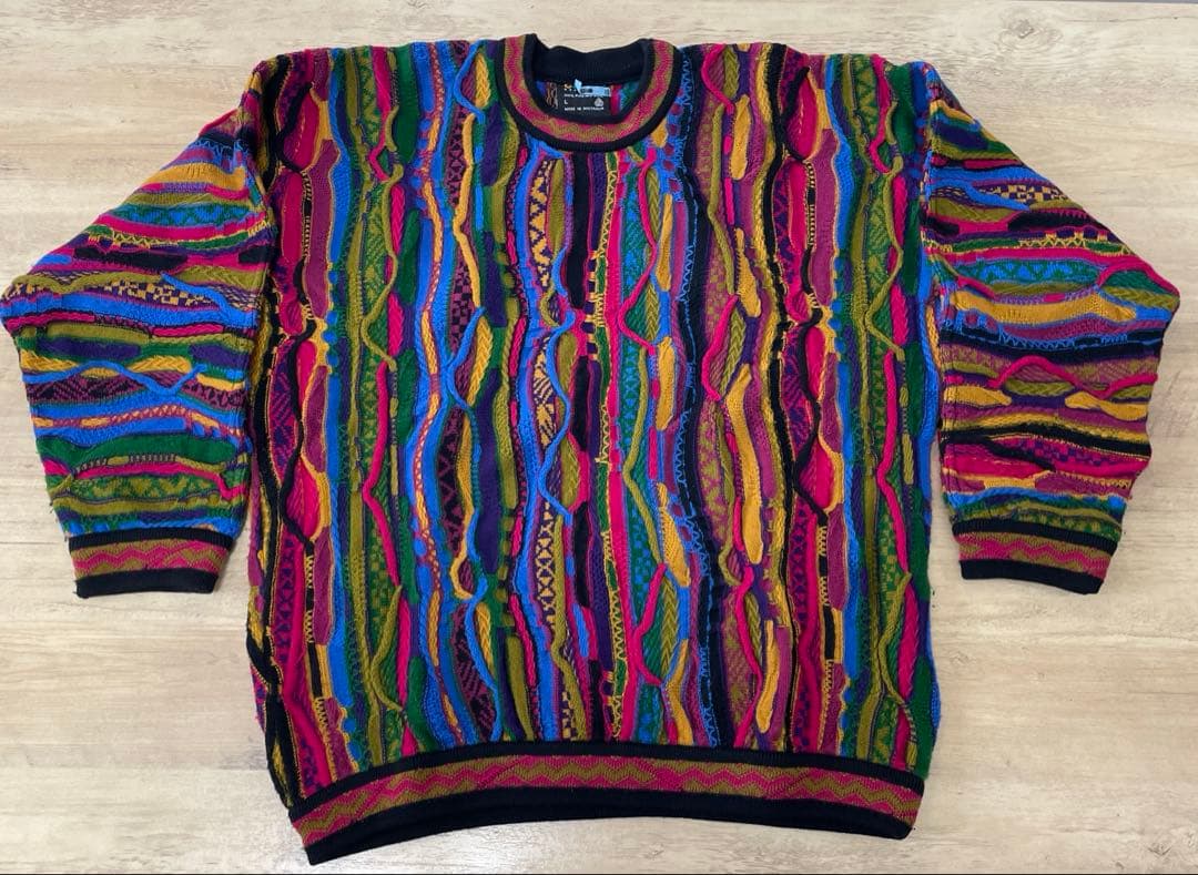 COOGI マルチカラー セーター　Lサイズ