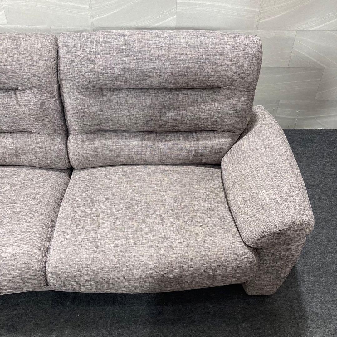 ニトリ ソファ Nポケット 布張り 3人がけ 格安 お買い得 d4893