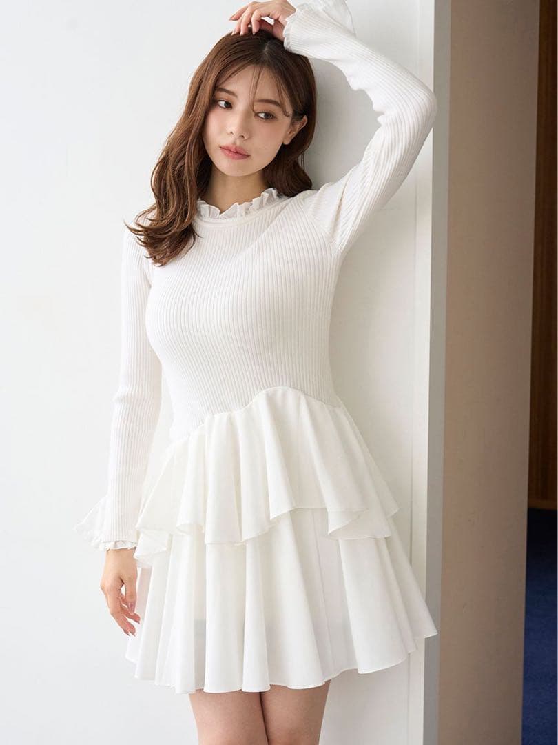 Sustainableドッキングミニニットワンピース