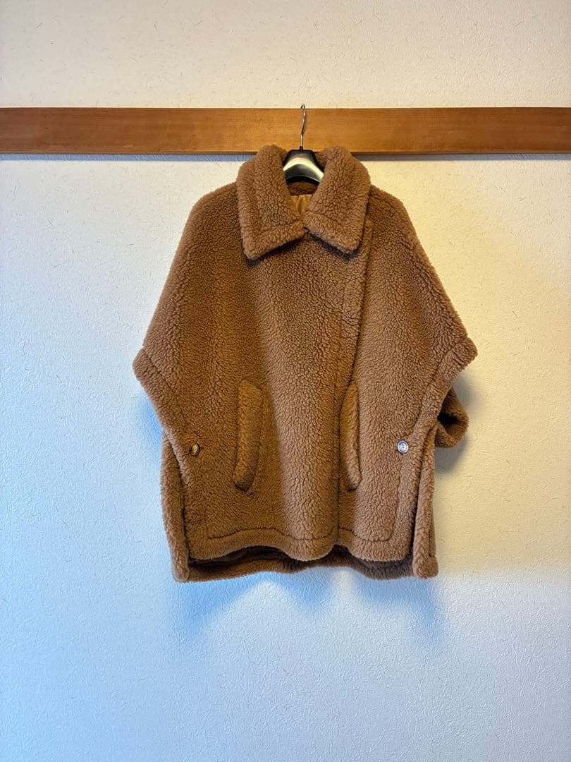 Max Mara テディベア ケープ TEBE キャメル