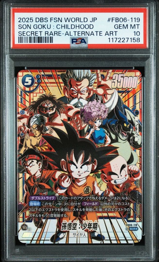 孫悟空 少年期 psa10