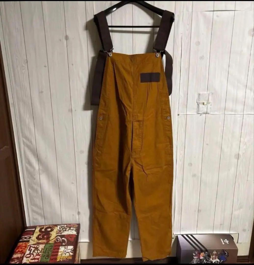 極上JOHNBULLワークオーバーオールパンツ日本製ミリタリーサロペット製品染め