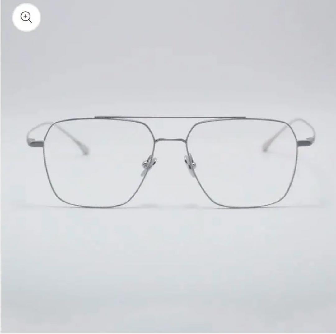 【美品】H-M03 シルバーメタルフレーム サングラス