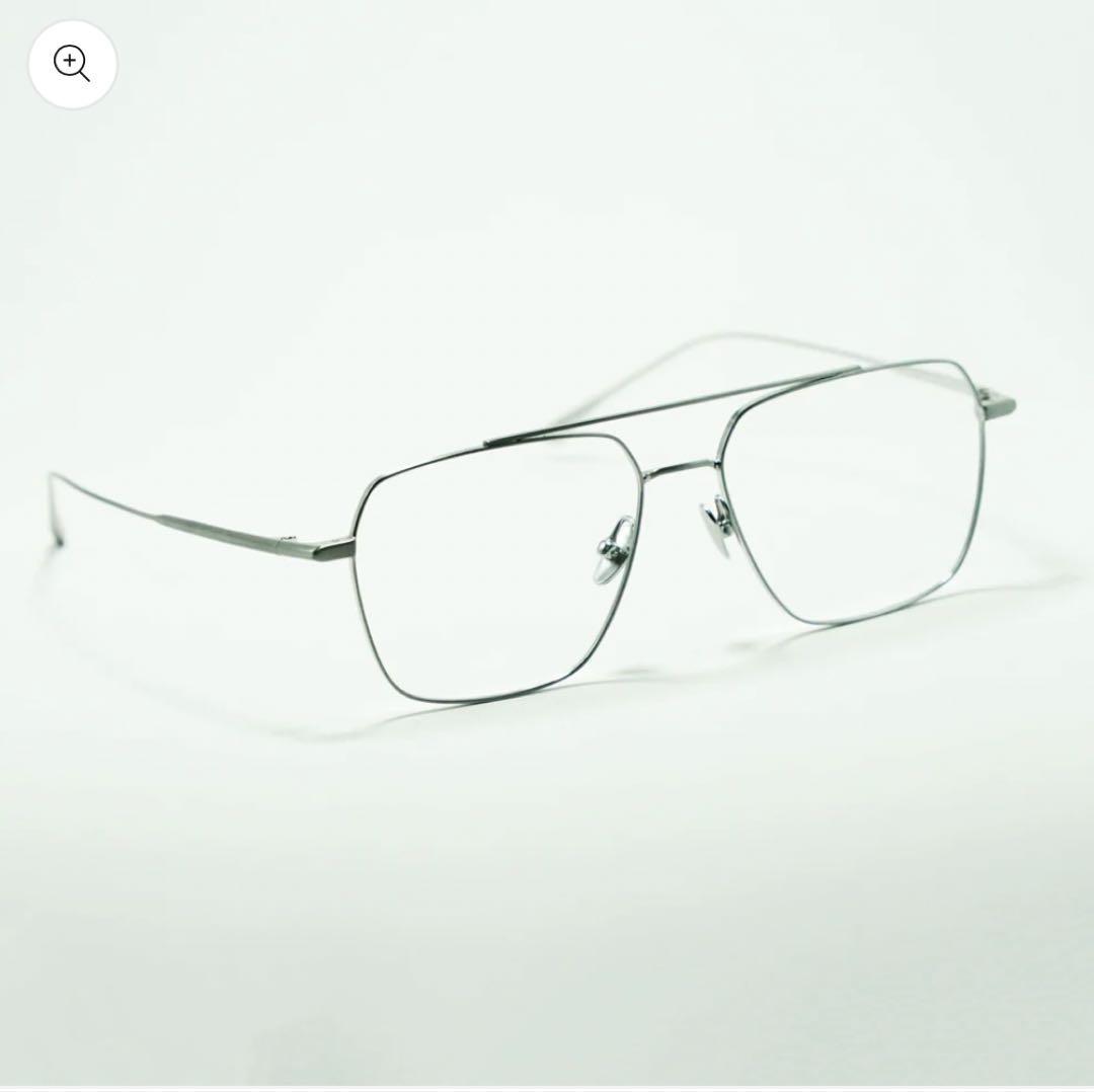 【美品】H-M03 シルバーメタルフレーム サングラス