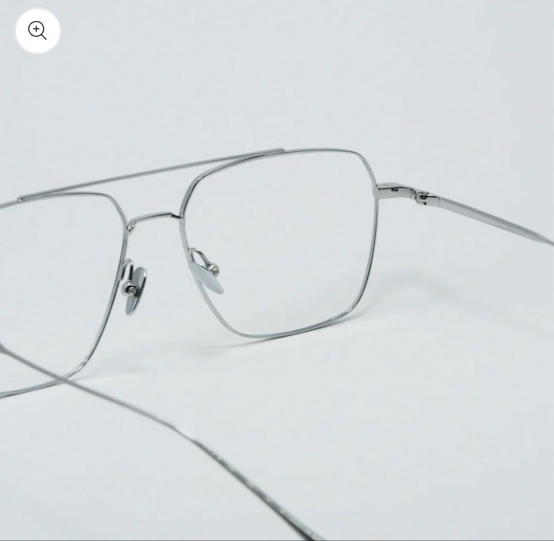 【美品】H-M03 シルバーメタルフレーム サングラス