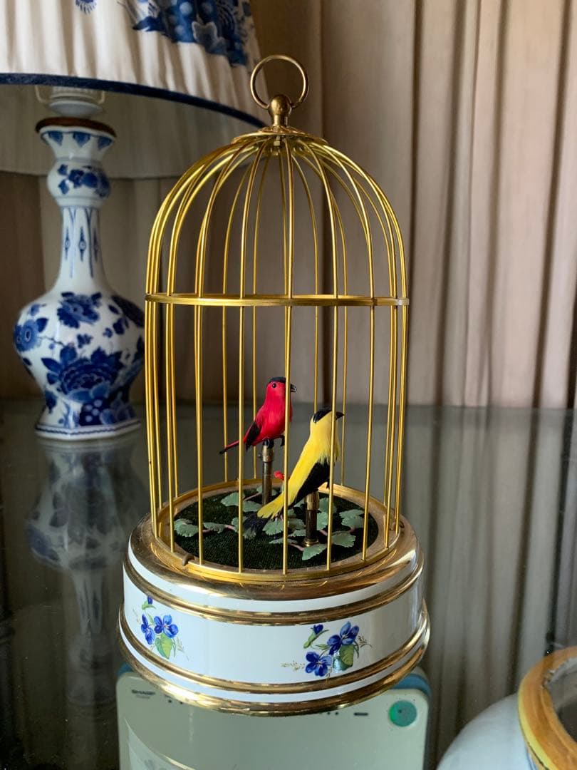 リュージュ　鳥かごシンギングバード2羽