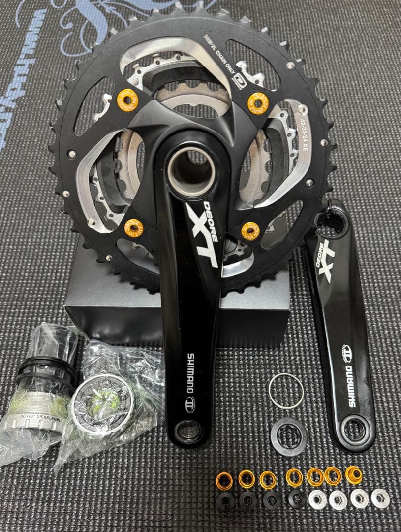 【美品】Shimano XT クランク　BBセット