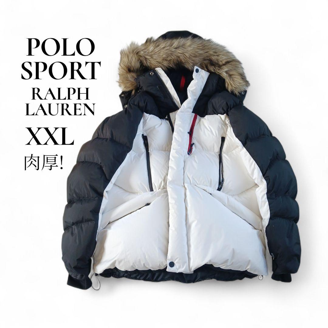 ラルフローレンスポーツ　肉厚　ビッグサイズ　ダウンジャケット　XXL　ファー