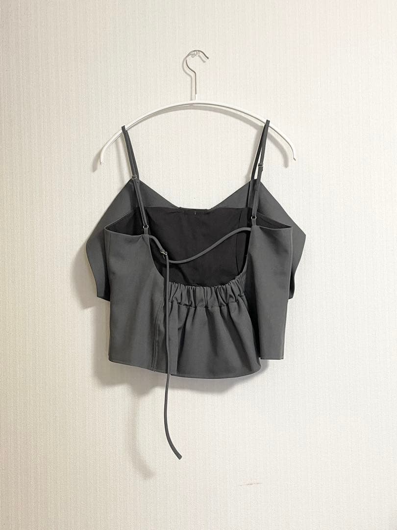 ラベルエチュード　BIGリボンモチーフビスチェ　グレー　美品