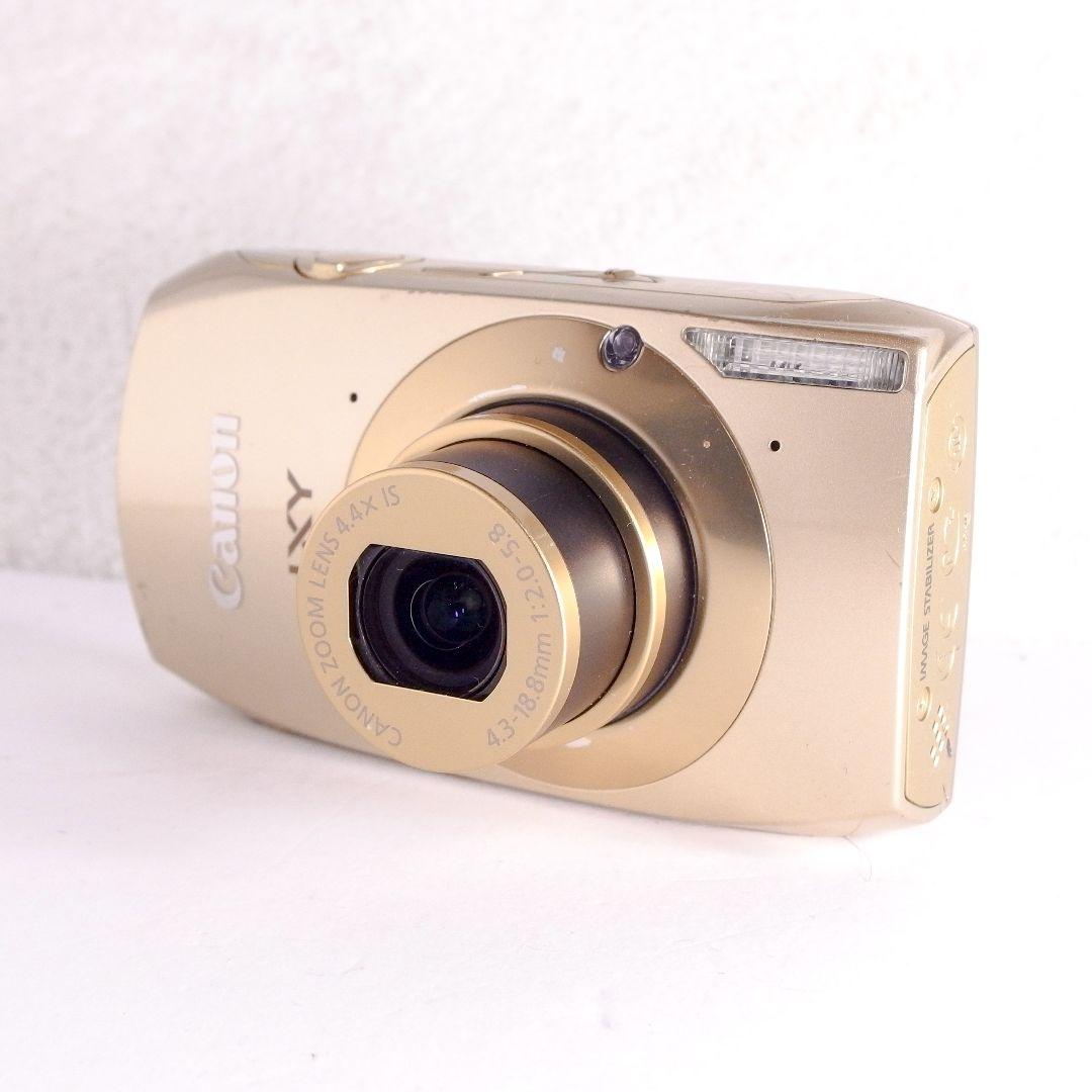 完動美品 キヤノン Canon IXY 32S ゴールド 純正バッテリー 充電器