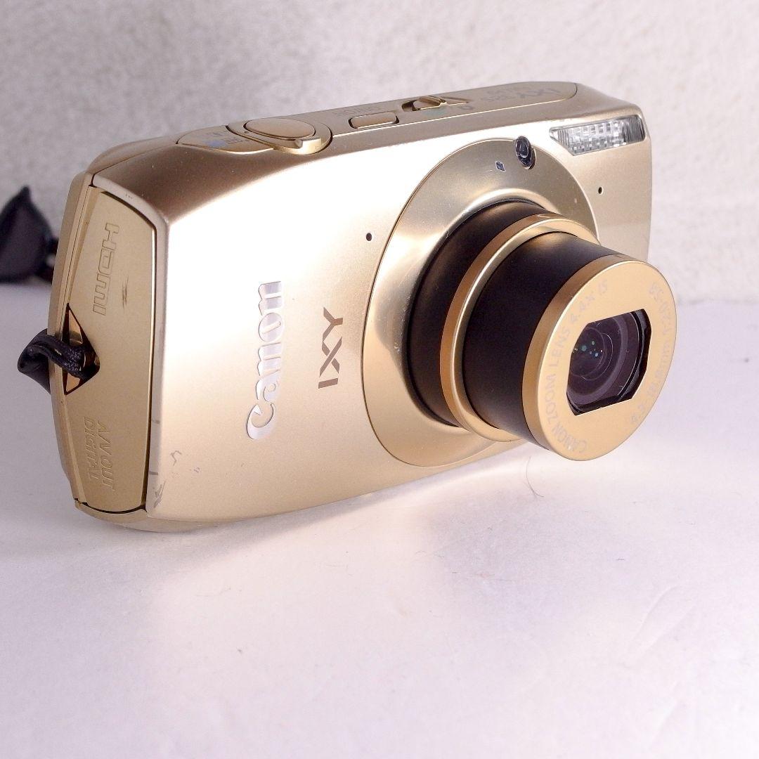 完動美品 キヤノン Canon IXY 32S ゴールド 純正バッテリー 充電器