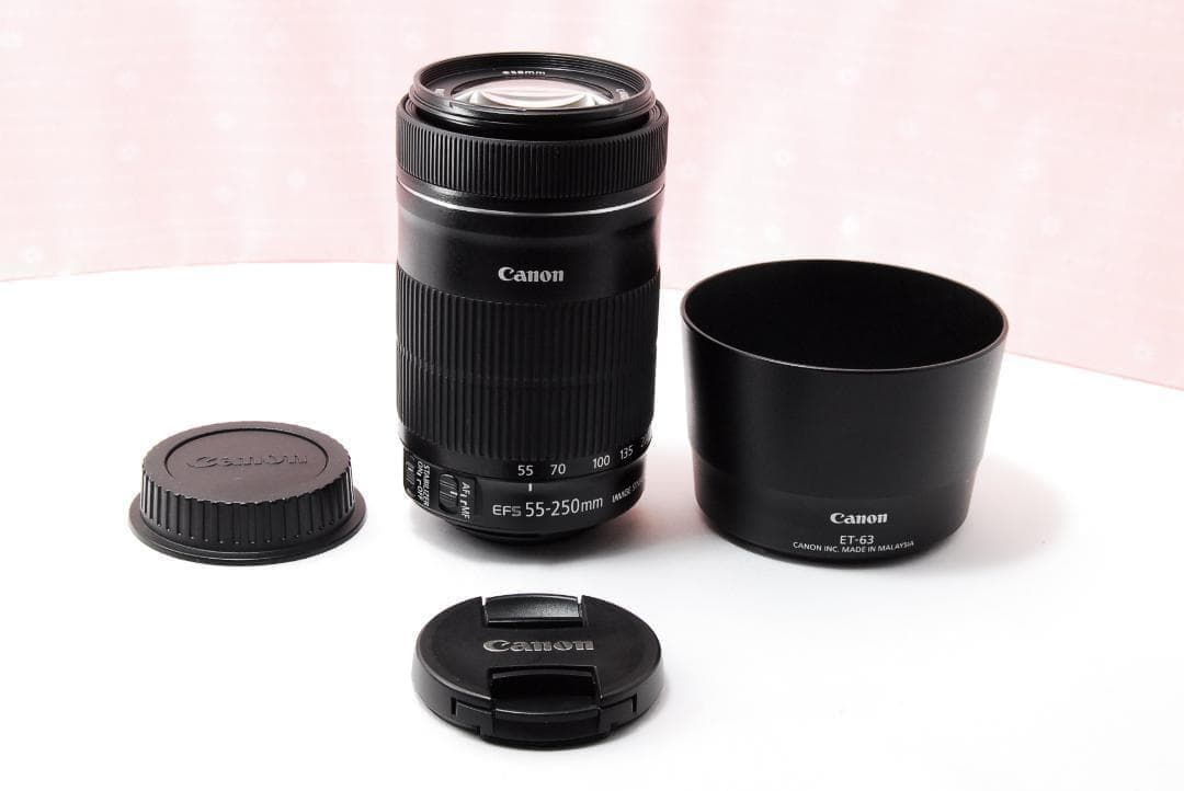 〓望遠レンズ〓キヤノン EF-S 55-250mm F4-5.6 IS STM