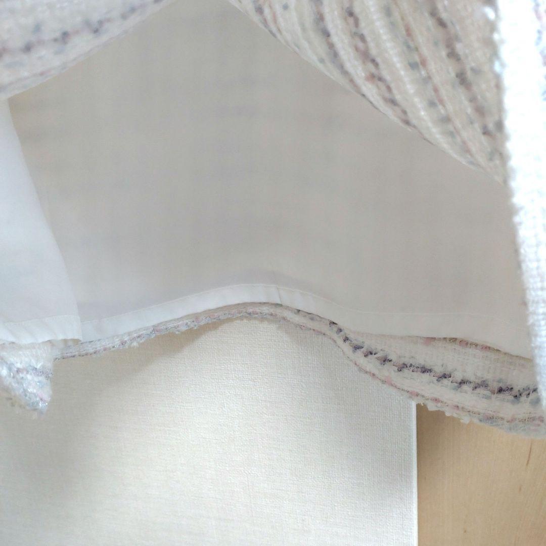 アナイANAYI ミックスラメツイードワンピース　36　入学式　入園式　卒園式