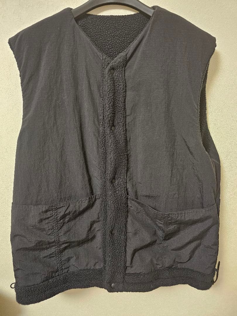 EEL Sunday Fleece Vest ベスト　ボア　リバーシブル　L