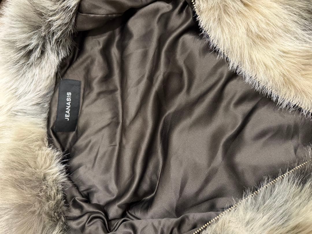 JEANASIS ジーナシス ミックスカラーファーブルゾン