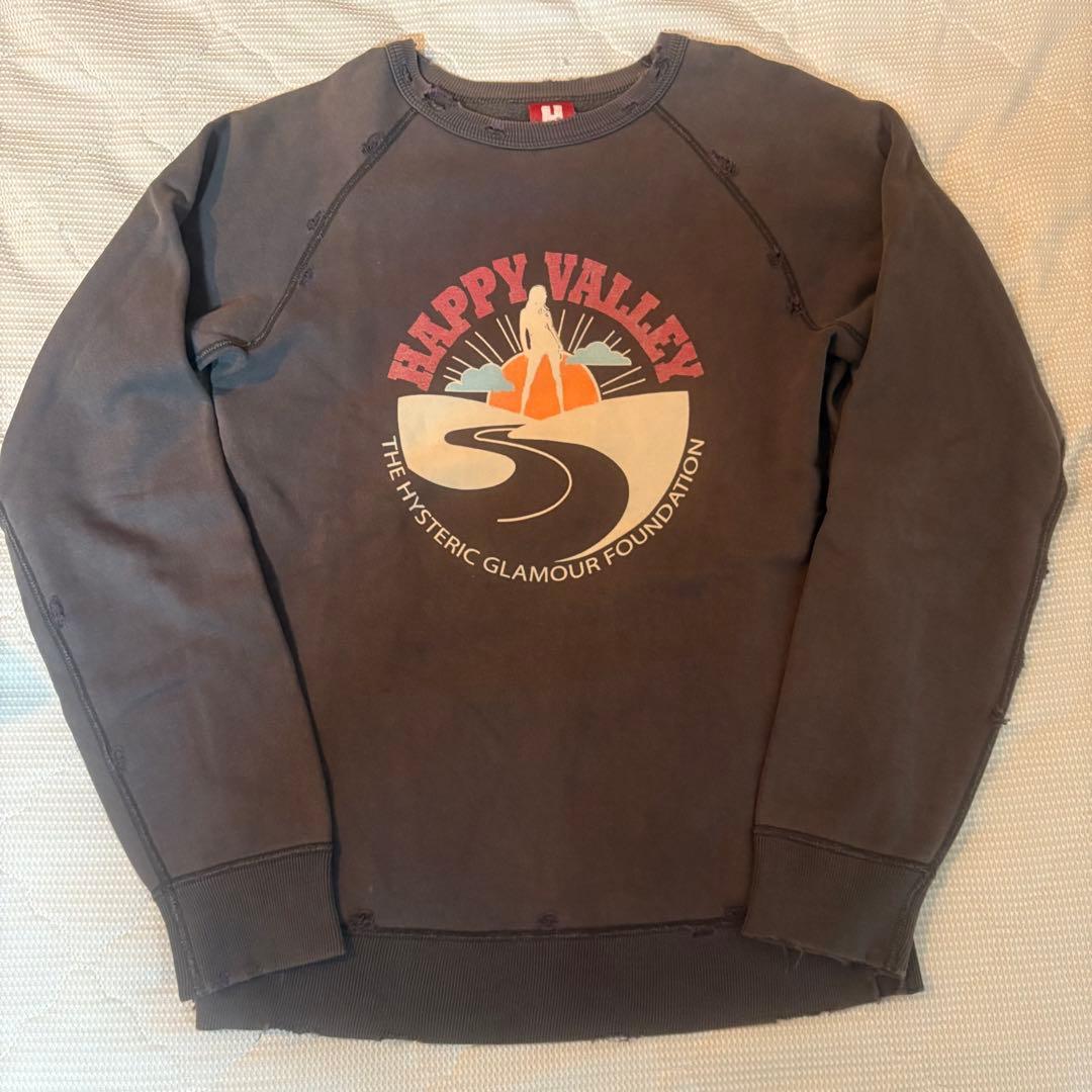 90s old HYSTERIC GLAMOUR ダメージ加工スウェット希少タグ