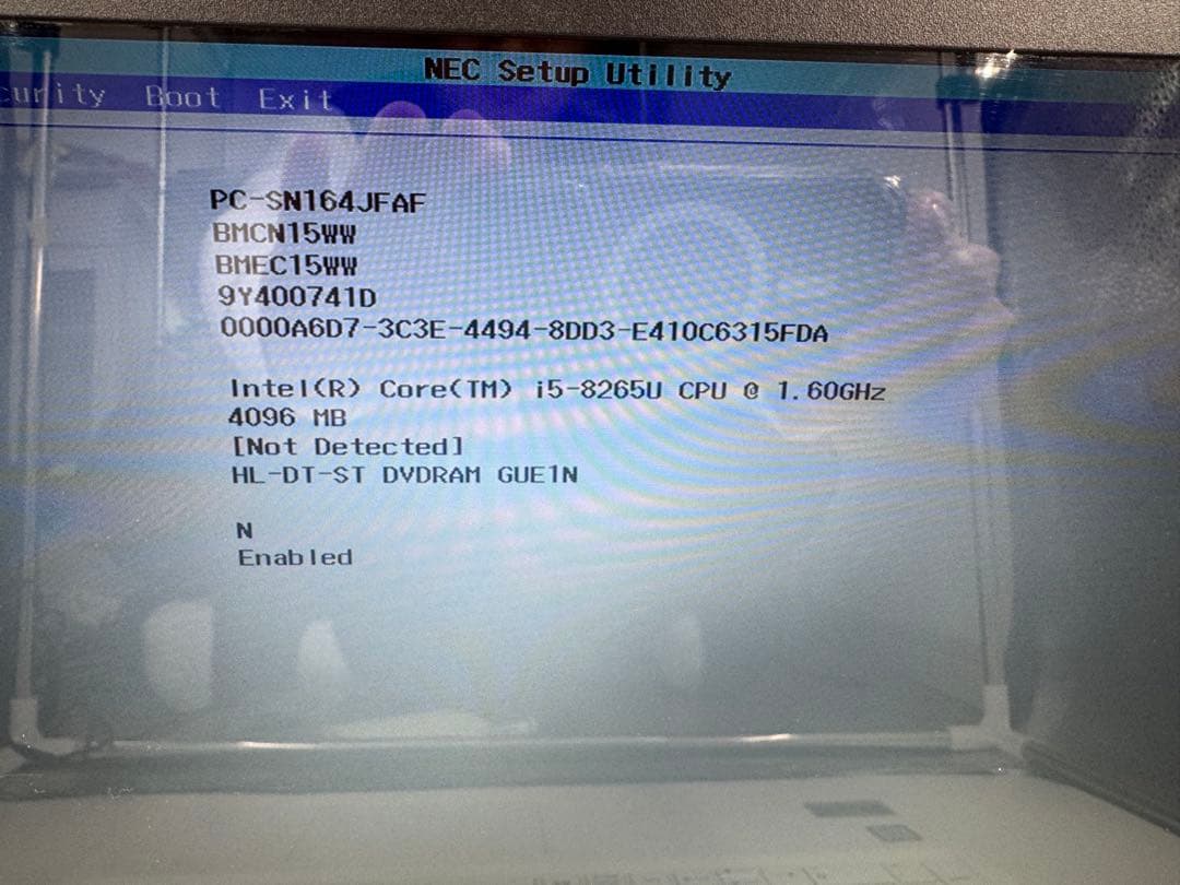 NECノートPC★ジャンク★第８世代★corei5★PC-SN164JFAF