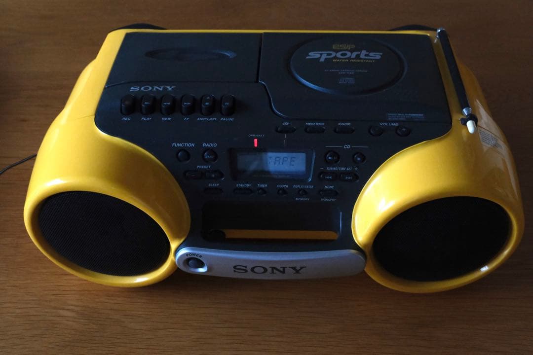 SONY SPORTSラジカセ CFD-980 カセットテープ