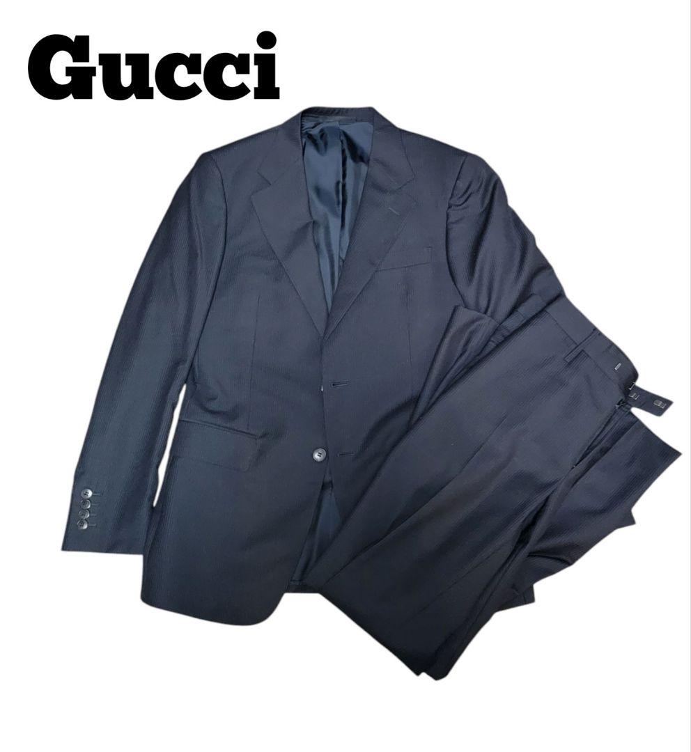 【美品】GUCCI グッチ ジャケット セットアップ ストライプ スーツ