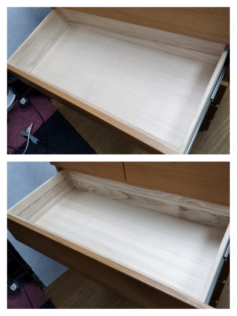 K☆195 無印良品 6段チェスト タモ材