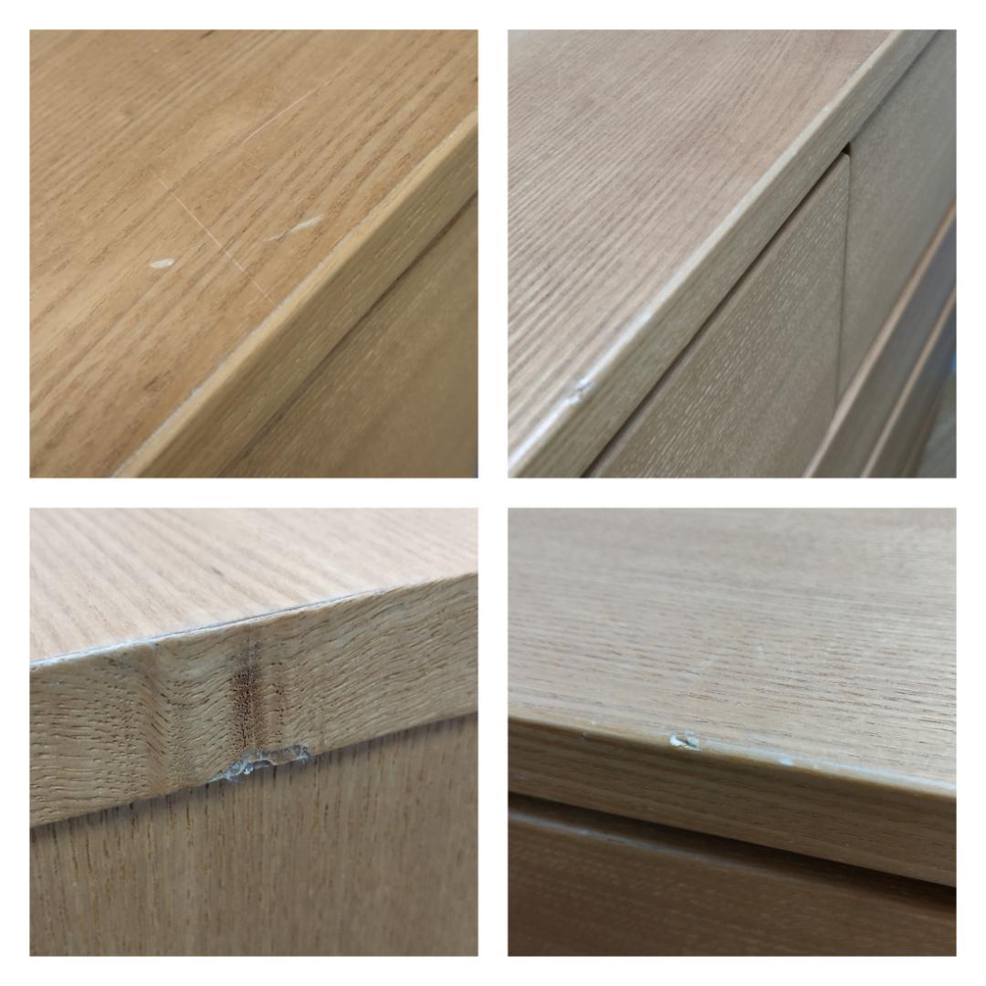 K☆195 無印良品 6段チェスト タモ材