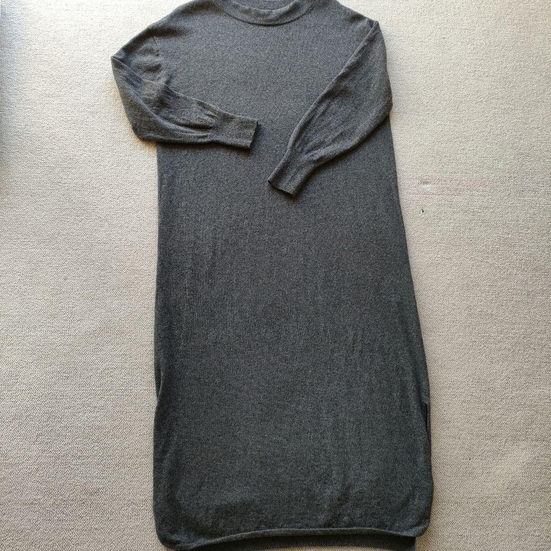 23区大きなサイズ44 ニットワンピース＆ロングベストセット