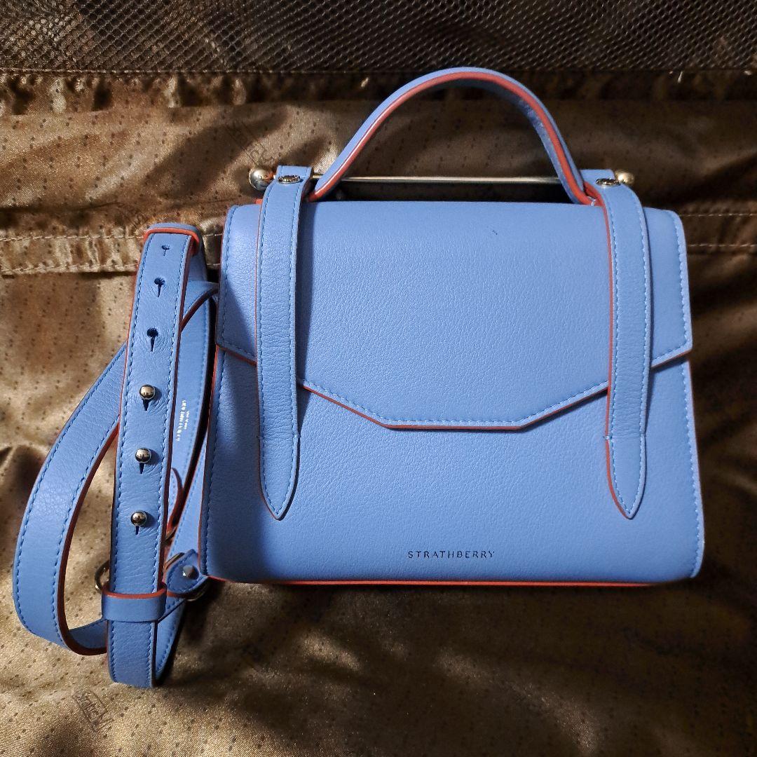 Strathberry ストラスベリー ライトブルー ハンドバッグ