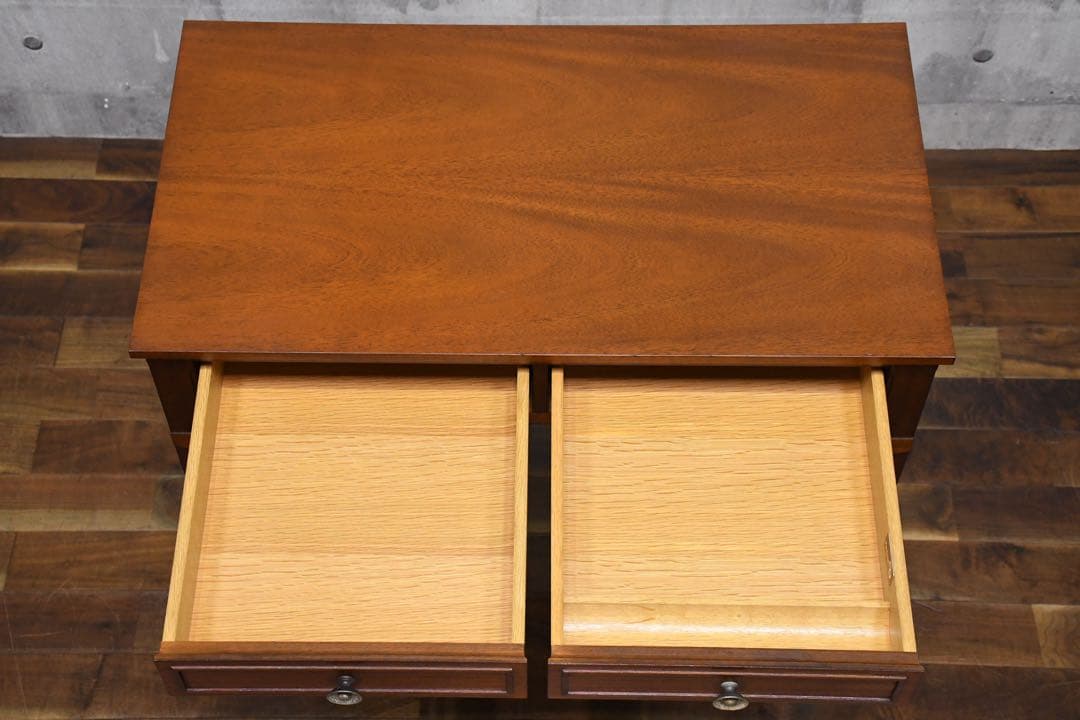 EJK38 ドレクセルヘリテイジ トライユン コンソールデスク マホガニー材