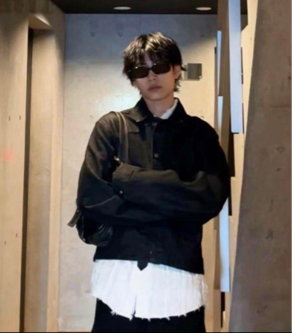 Y*♡様 茎わかめさん着用　ソーホー　レザーショルダーバッグ　ブラック　old