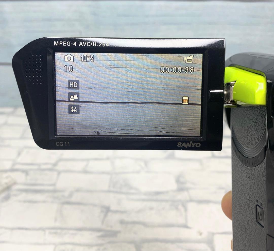 【動作確認済み】 サンヨー デジタルカメラ デジカメ DMX-CG11 グリーン