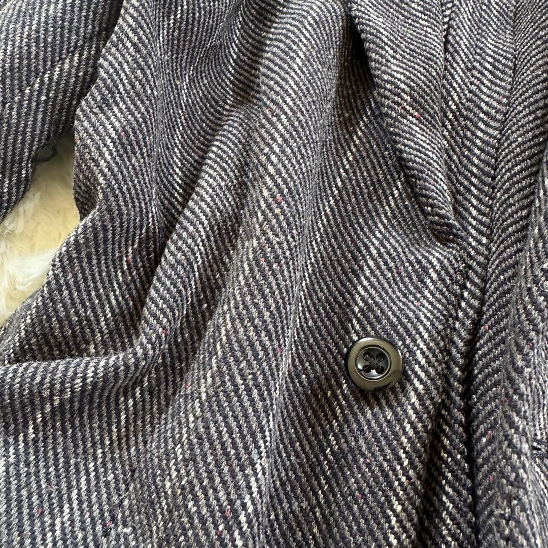 45R テーラードジャケット インディゴ 藍染め コットンツイードジャケット