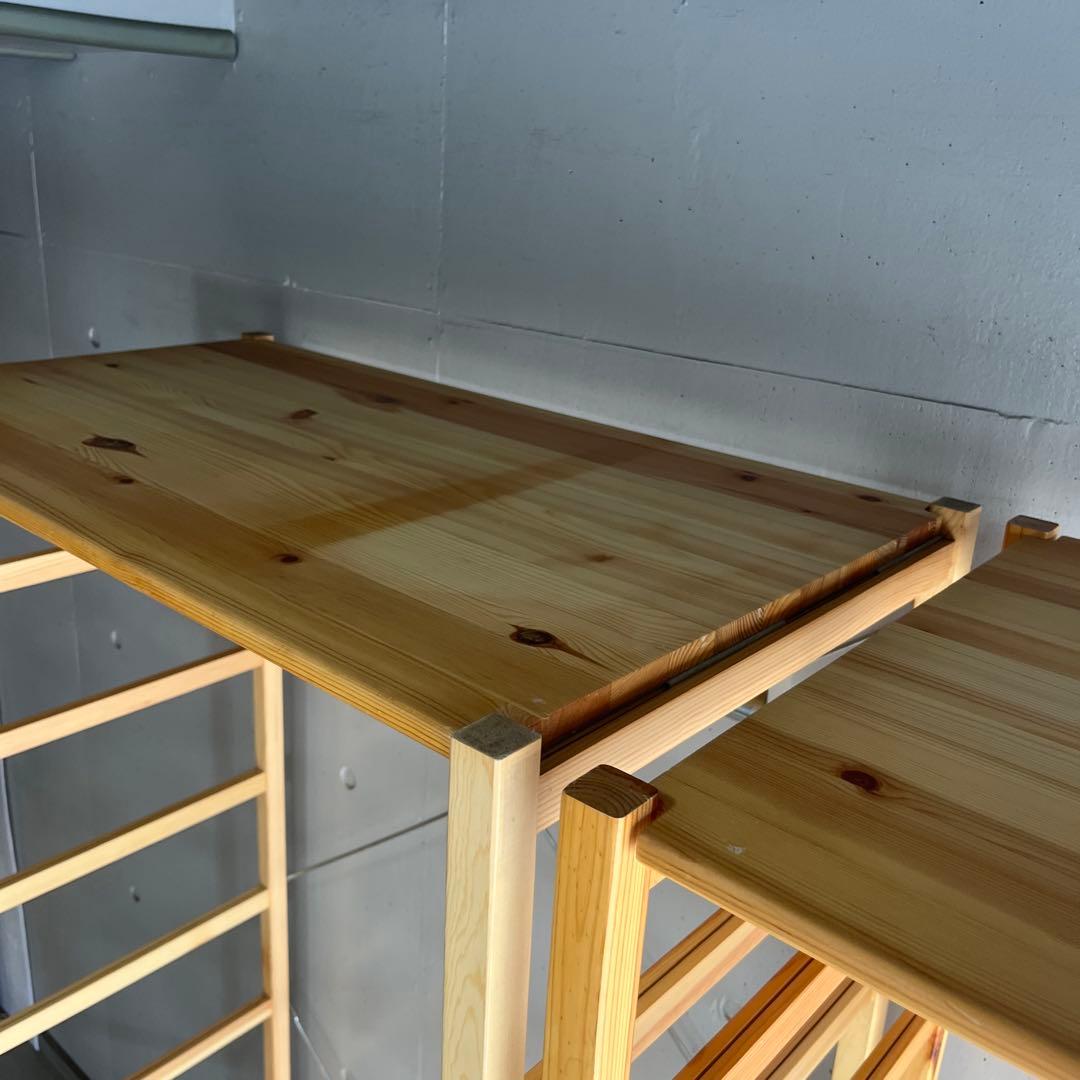 美品★無印 パイン材ユニットシェルフ・ワードローブ ２個セット