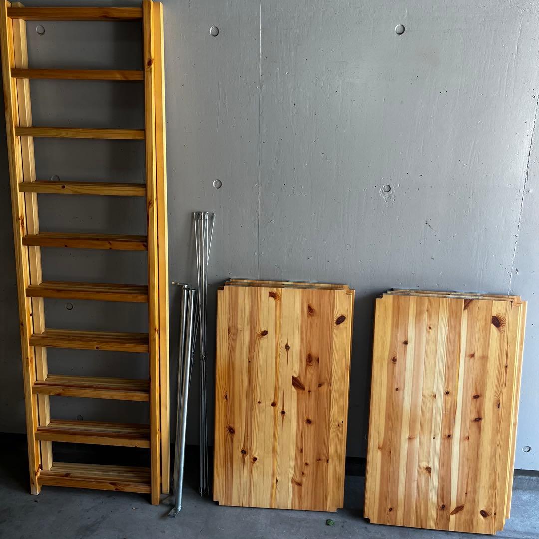 美品★無印 パイン材ユニットシェルフ・ワードローブ ２個セット