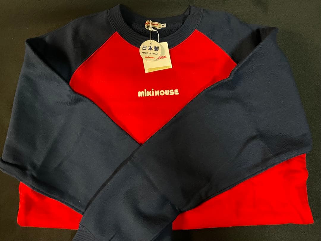 最終お値下げ☆ミキハウス 大人用 バックロゴトレーナー Mサイズ 新品